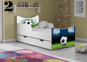 Dětská postel Fotbal - 2 (rošt + matrace)