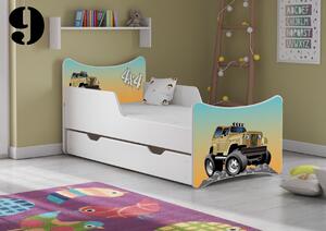 Dětská postel Jeep - 9 (rošt + matrace ZDARMA)
