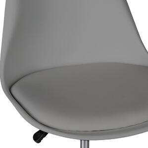 MODERNHOME Kancelářská židle MODERN OFFICE s poduškou šedá