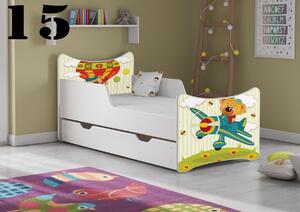 Dětská postel Letadlo - 15 (rošt + matrace ZDARMA)
