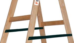 Profesionální dřevěné malířské štafle FISTAR, 2x6 stupňů, pracovní výška 3,3 m