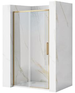 Rea - Sprchové dveře Rapid Slide - zlatá/transparentní - 110x195 cm - L/P