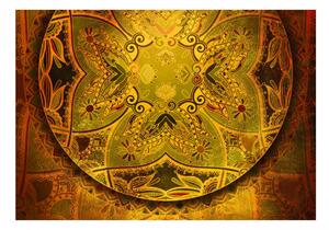 Samolepící fototapeta - Mandala: Zlatá báseň 196x140