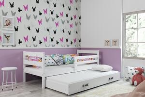 BMS Group Dětská postel s výsuvnou přistýlkou ERYK bílá Velikost postele: 190x80 cm, Barva šuplíku: Bílá