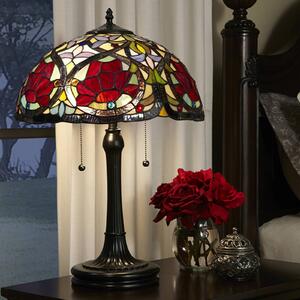 Stolní lampa Larissa ve stylu Tiffany
