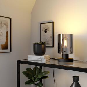 Lindby Kourtney stolní lampa, skleněné stínidlo