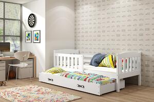 BMS Group Dětská postel s výsuvnou přistýlkou KUBUS bílá Velikost postele: 190x80 cm, Barva šuplíku: Bílá