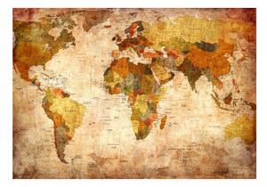 Fototapeta - Stará mapa světa II 250x175 + zdarma lepidlo