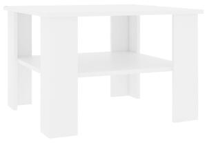 Konferenční stolek bílý 60 x 60 x 42 cm dřevotříska