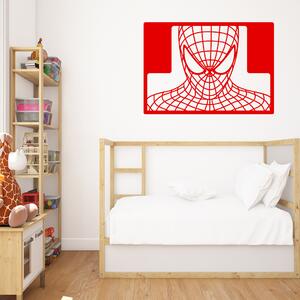Živá Zeď Samolepka Spiderman portrét Barva: černá
