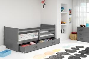 BMS Group Dětská postel s úložným prostorem RICO grafit Velikost postele: 190x80 cm, Barva výplní: Grafit