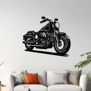 Dřevěný obraz motorky Harley Davidson | Rozměry (cm): 60x50 | Zvolte barvu dekoru: Černá