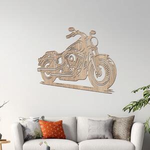 Dřevěný obraz motorky Harley Davidson | Rozměry (cm): 60x50 | Zvolte barvu dekoru: Dub Sonoma
