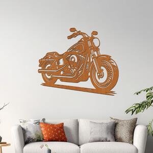 Dřevěný obraz motorky Harley Davidson | Rozměry (cm): 60x50 | Zvolte barvu dekoru: Třešeň