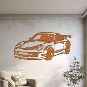 Dřevěný obraz Porsche 911 GT3 RS | Rozměry (cm): 60x29 | Zvolte barvu dekoru: Třešeň