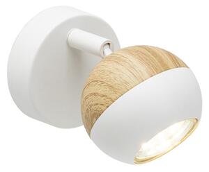 BrilliantG59410/75 Nástěnné LED svítidlo SCAN bílé + dřevo