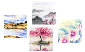 Set obrazů kouzlo malované přírody