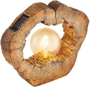 Globo Lighting Solar solární stojací lampa 1x0.06 W dřevo 36516