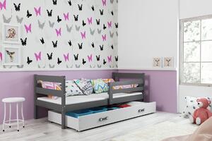 BMS Group Dětská postel s úložným prostorem ERYK grafit Velikost postele: 190x80 cm, Barva šuplíku: Bílá