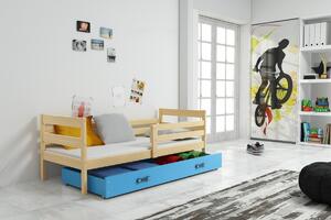 BMS Group Dětská postel s úložným prostorem ERYK borovice Velikost postele: 190x80 cm, Barva šuplíku: Modrá