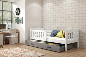 BMS Group Dětská postel s úložným prostorem KUBUS bílá Velikost postele: 190x80 cm, Barva šuplíku: Grafit