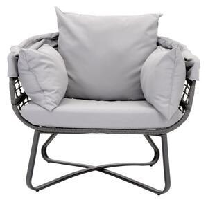 Zahradní křeslo RELAX šedé