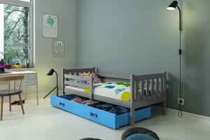 BMS Group Dětská postel s úložným prostorem CARINO 190x80 grafit Barva šuplíku: Grafit