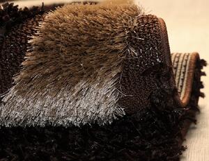 MERINOS Kusový hnědý koberec Fashion Shaggy 7879/80 Rozměry: 160 x 230