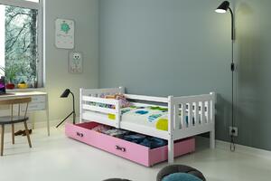 BMS Group Dětská postel s úložným prostorem CARINO 200x90 bílá Barva šuplíku: Bílá