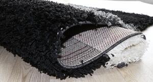 MERINOS Kusový černý koberec Shaggy Plus 910/Grey/Black Rozměry: 200 x 290
