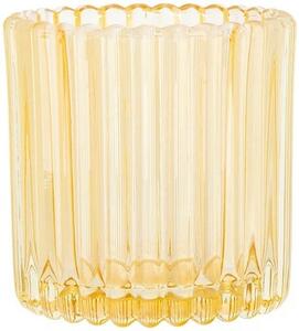 Altom Skleněný svícen na čajovou svíčku Tealight pr. 8,5 cm, žlutá, 8,5 cm