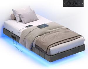 Čalouněná postel s LED podsvícením 90 cm RMB162G101
