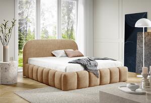 Designová jednolůžková postel 120x200 BERLA - cappuccino