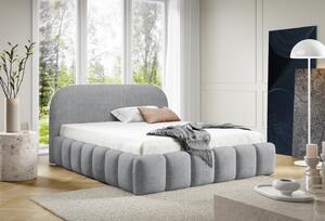 Designová jednolůžková postel 120x200 BERLA - šedá