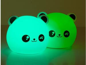 Dětská noční LED lampička PANDA + RGB ovladač