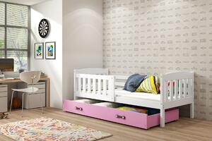BMS Group Dětská postel s úložným prostorem KUBUS bílá Velikost postele: 190x80 cm, Barva šuplíku: Bílá