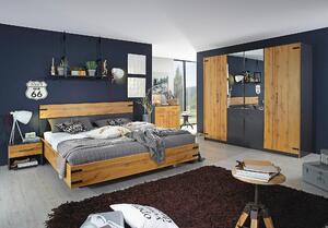 POSTEL, 180/200 cm, dub artisan, tmavě šedá Rauch Möbel, Online Only