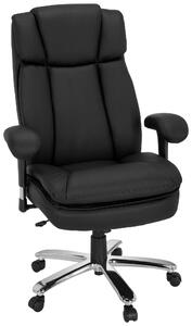 KANCELÁŘSKÉ KŘESLO, vzhled kůže, černá MID.YOU - Online Only kancelářské židle, Online Only