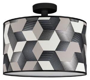 Stropní svítidlo ESPACIO, 1xMax.60W, vícebarevné textilní stínítko, B
