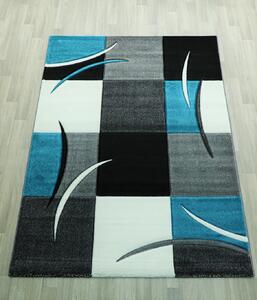 MERINOS Kusový šedý koberec Diamond 665/930 Turquoise Rozměry: 160 x 230