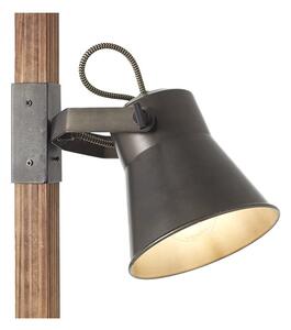 Brilliant 82156/46 Stojanová lampa PLOW černá ocel + dřevo