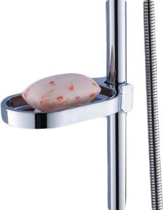 Držák na mýdlo do sprchy, chromovaný, nastavitelný, pro trubku o průměru 22 mm, dávkovač mýdla do koupelny