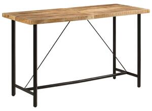 Barový stůl 180 x 70 x 107 cm masivní mangovník a železo