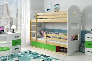 Dětská patrová postel Dominik - Borovice