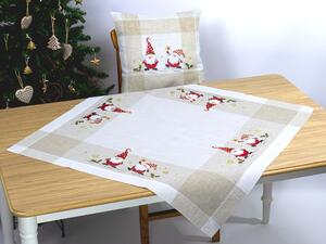 Vánoční vyšívaný ubrus Santa Claus TiaHome - 40x85 cm