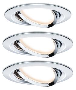 Paulmann 93452 Nova vestavné svítidlo, LED, LED, 18 W, chrom (lesklý), sada 3 ks