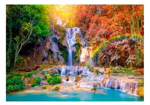 Samolepící fototapeta - Vodopády Tat Kuang Si 98x70