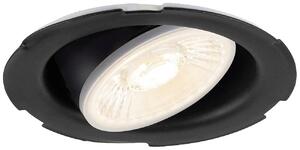 SLV 1007090 UNIVERSAL DOWNLIGHT LED vestavné svítidlo, LED, 8 W, černá