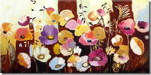 Obraz Polní květy (1 díl) - abstraktní louka s barevnou vegetací