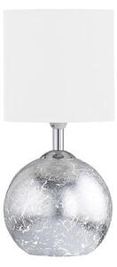 WO 8149.02.70.6006 Stolní lampa Carmen 40W E14 +10W G9 stříbrná + bílé stínidlo - WOFI